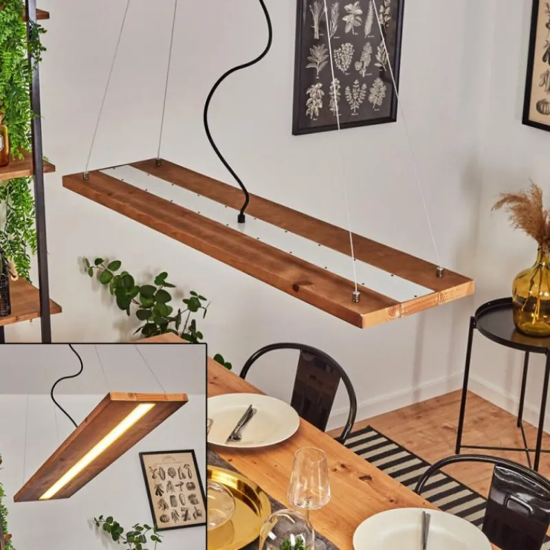 hofstein Suspension Versoix LED Chrome, Noir, 1 lumière