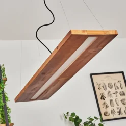 hofstein Suspension Versoix LED Chrome, Noir, 1 lumière