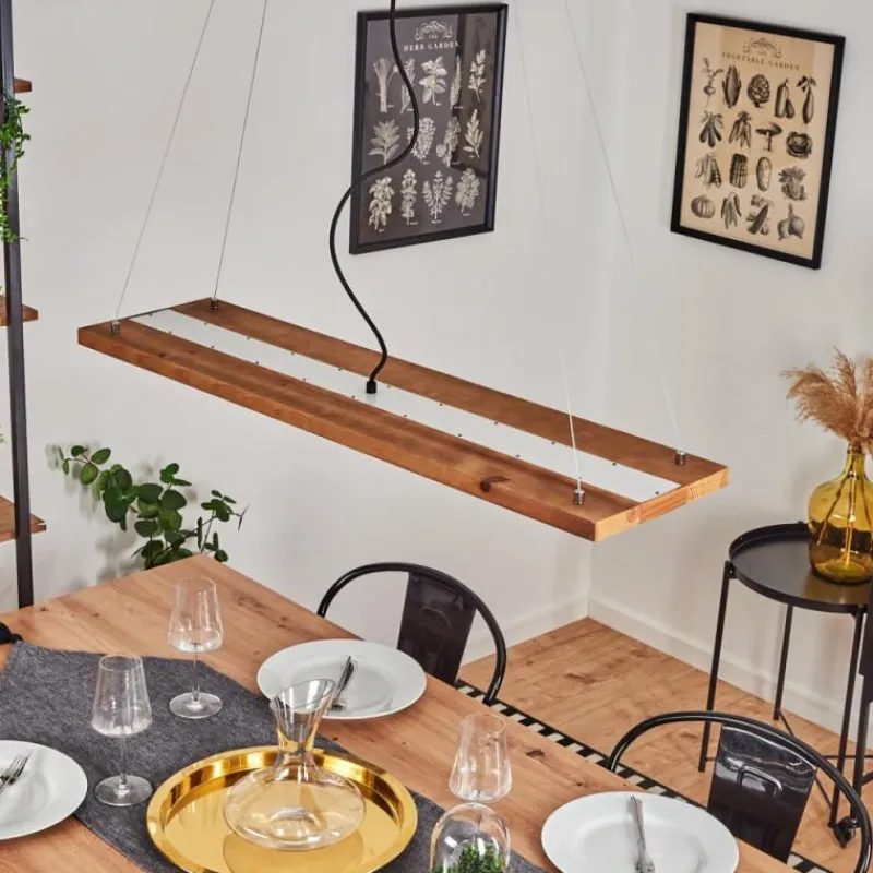 hofstein Suspension Versoix LED Chrome, Noir, 1 lumière