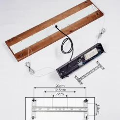 hofstein Suspension Versoix LED Chrome, Noir, 1 lumière