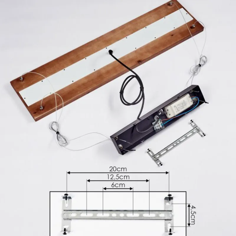 hofstein Suspension Versoix LED Chrome, Noir, 1 lumière