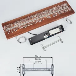 hofstein Suspension Versoix LED Chrome, Noir, 1 lumière* Suspensions