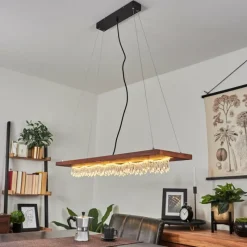 hofstein Suspension Versoix LED Chrome, Noir, 1 lumière* Suspensions