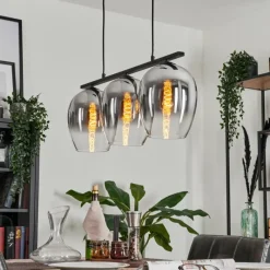 hofstein Suspension Vevino Clair, Fumé, 3 lumières
