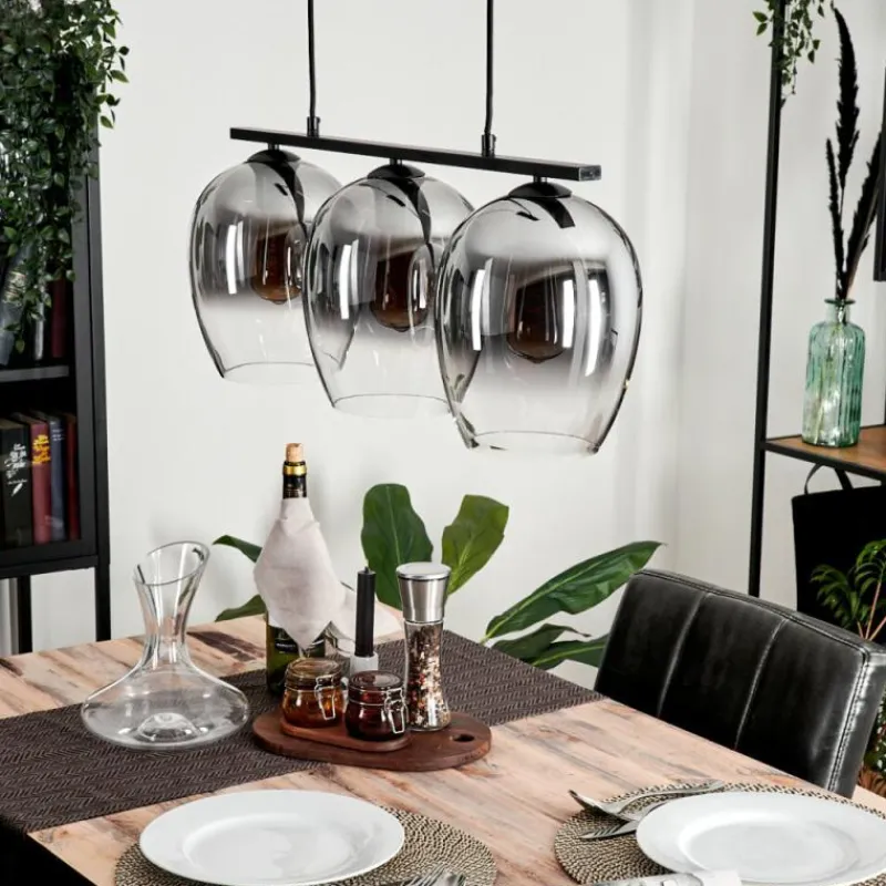 hofstein Suspension Vevino Clair, Fumé, 3 lumières