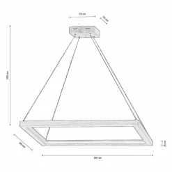 Lampes En Bois-hofstein Suspension Victorica LED Écru, 1 lumière