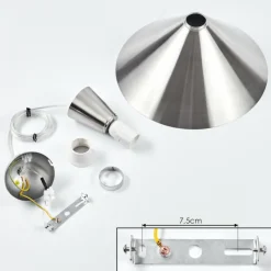 hofstein Suspension Vijes Nickel mat, 1 lumière* Suspensions