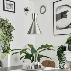 hofstein Suspension Vijes Nickel mat, 1 lumière* Suspensions