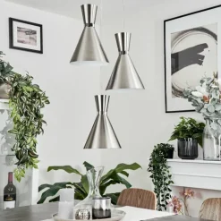 hofstein Suspension Vijes Nickel mat, 3 lumières* Suspensions