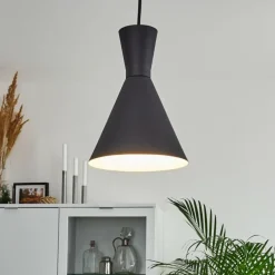 Luminaires Scandinaves-hofstein Suspension Vijes Noir, 1 lumière