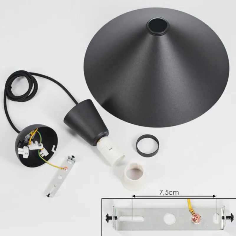 hofstein Suspension Vijes Noir, 1 lumière