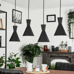 hofstein Suspension Vijes Noir, 4 lumières