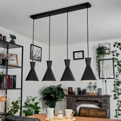 hofstein Suspension Vijes Noir, 4 lumières