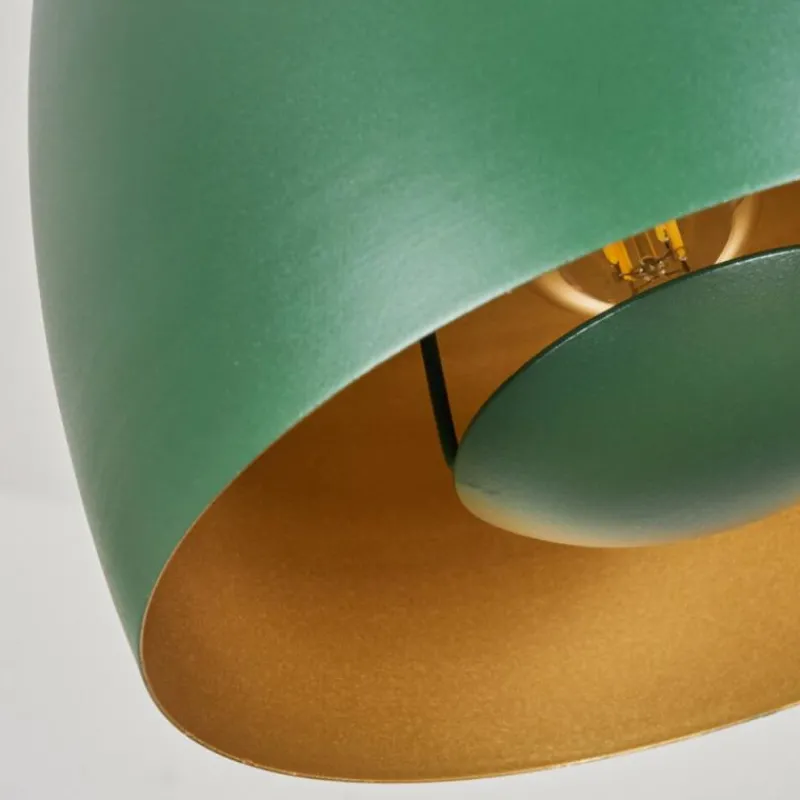 Lampes Dorées-hofstein Suspension Viking Vert, 1 lumière