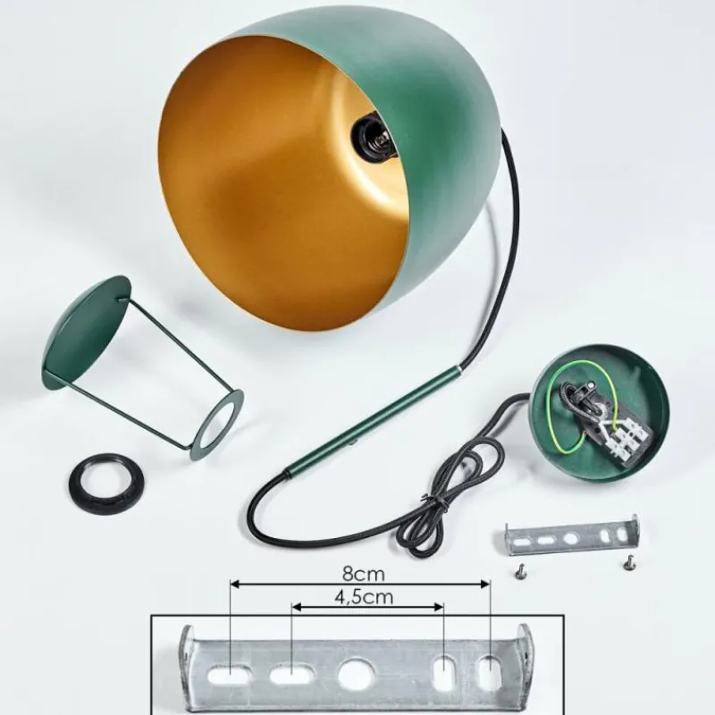 Lampes Dorées-hofstein Suspension Viking Vert, 1 lumière