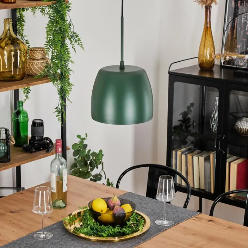 Lampes Dorées-hofstein Suspension Viking Vert, 1 lumière