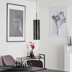 hofstein Suspension Vimodrone Nickel mat, 1 lumière