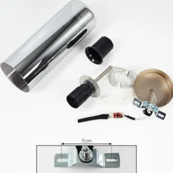 hofstein Suspension Vimodrone Nickel mat, 1 lumière