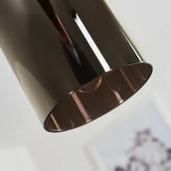 Lampes Dorées-hofstein Suspension Vimodrone Nickel mat, 1 lumière