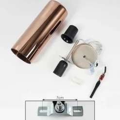 hofstein Suspension Vimodrone Nickel mat, 1 lumière