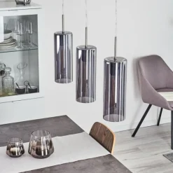 hofstein Suspension Vimodrone Nickel mat, 3 lumières