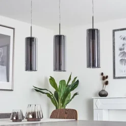 hofstein Suspension Vimodrone Nickel mat, 3 lumières