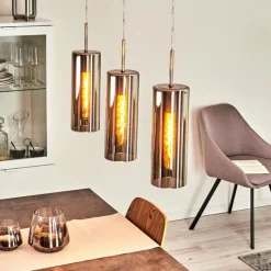 hofstein Suspension Vimodrone Nickel mat, 3 lumières