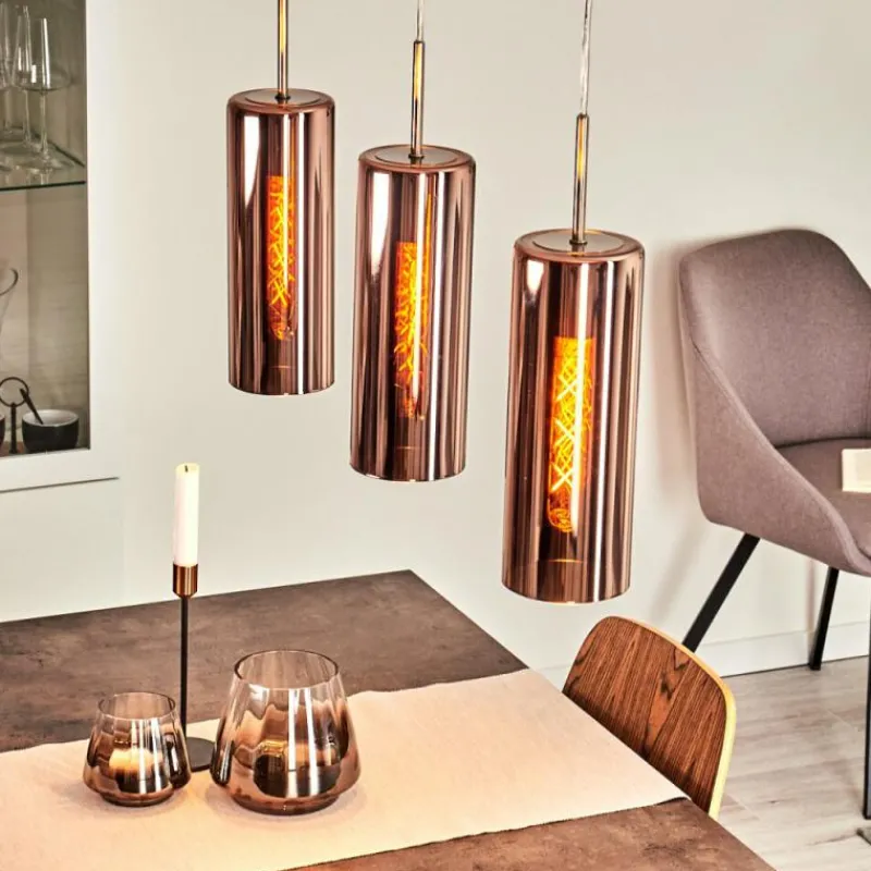 hofstein Suspension Vimodrone Nickel mat, 3 lumières