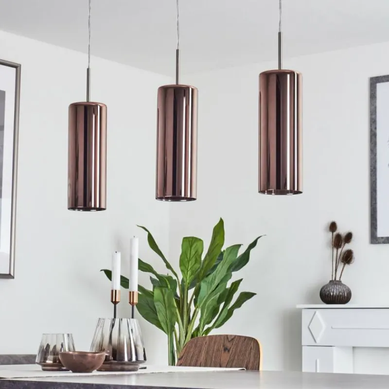 hofstein Suspension Vimodrone Nickel mat, 3 lumières