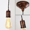 Lampes Vintages & Rétros-hofstein Suspension Vintage Lemone Brun, 1 lumière
