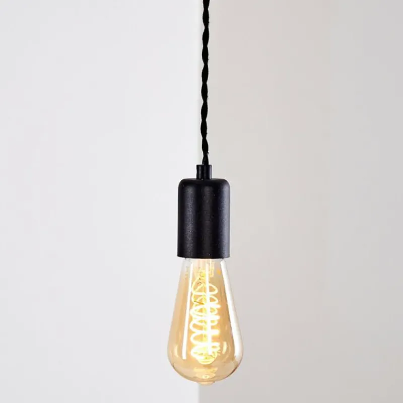 Lampes Vintages & Rétros-hofstein Suspension Vintage Lemone Noir, 1 lumière