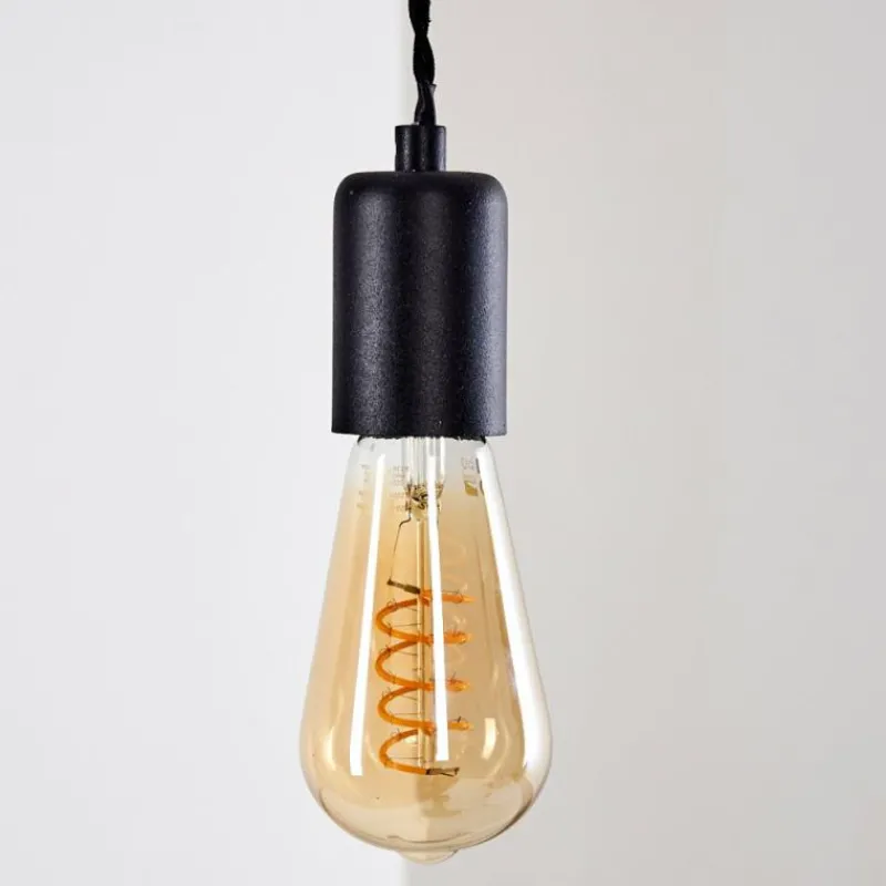 Lampes Vintages & Rétros-hofstein Suspension Vintage Lemone Noir, 1 lumière