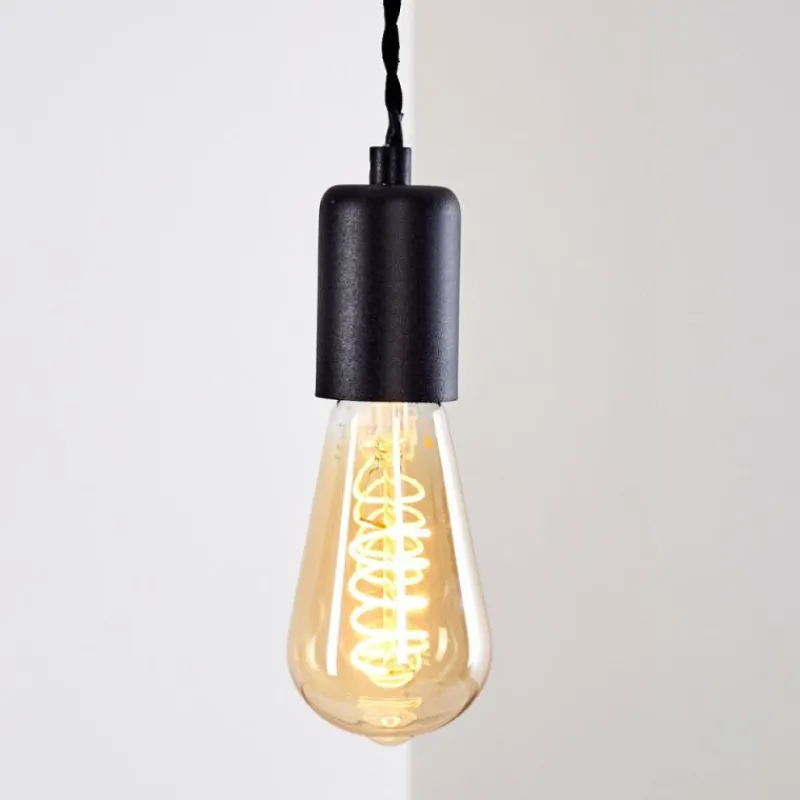 Lampes Vintages & Rétros-hofstein Suspension Vintage Lemone Noir, 1 lumière
