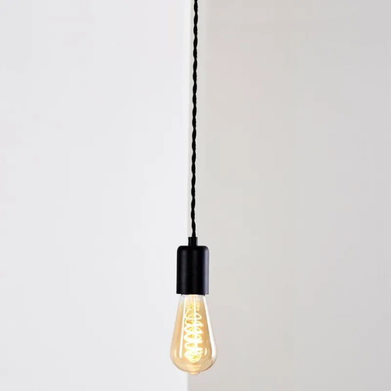 Lampes Vintages & Rétros-hofstein Suspension Vintage Lemone Noir, 1 lumière