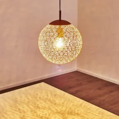 Lampes Dorées-hofstein Suspension Virga Rouille, 1 lumière