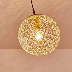 Lampes Dorées-hofstein Suspension Virga Rouille, 1 lumière