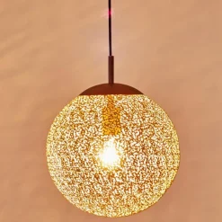Lampes Dorées-hofstein Suspension Virga Rouille, 1 lumière