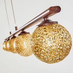 Lampes Dorées-hofstein Suspension Virga Rouille, 5 lumières