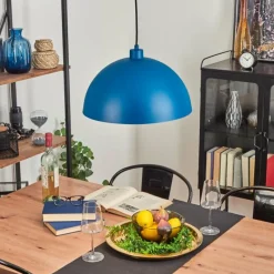 Lampes Dorées-hofstein Suspension Vivian Bleu, 1 lumière