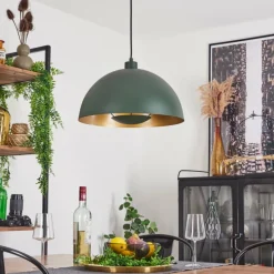 Lampes Dorées-hofstein Suspension Vivian Vert, 1 lumière