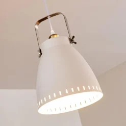 Lampes Industrielles-hofstein Suspension Vlissingen Blanc, 1 lumière