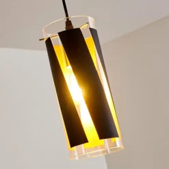 hofstein Suspension Vänersborg Noir, 1 lumière