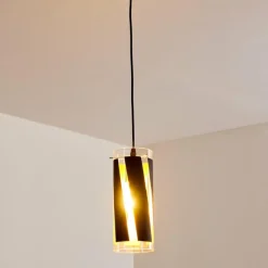 hofstein Suspension Vänersborg Noir, 1 lumière