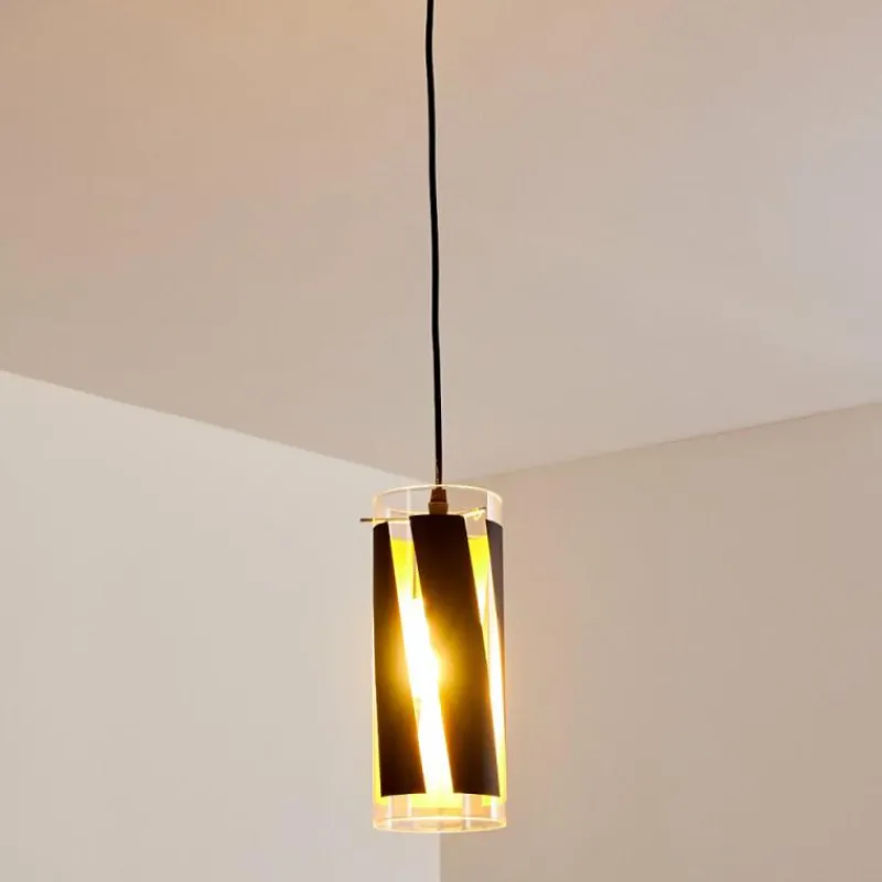 hofstein Suspension Vänersborg Noir, 1 lumière