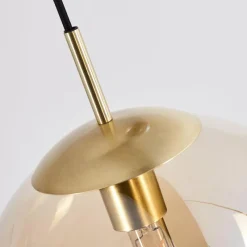 hofstein Suspension Voluntad Laiton, Noir, 6 lumières