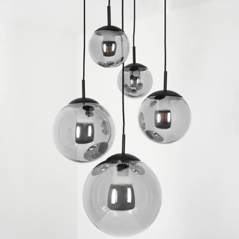 hofstein Suspension Voluntad Noir, 5 lumières