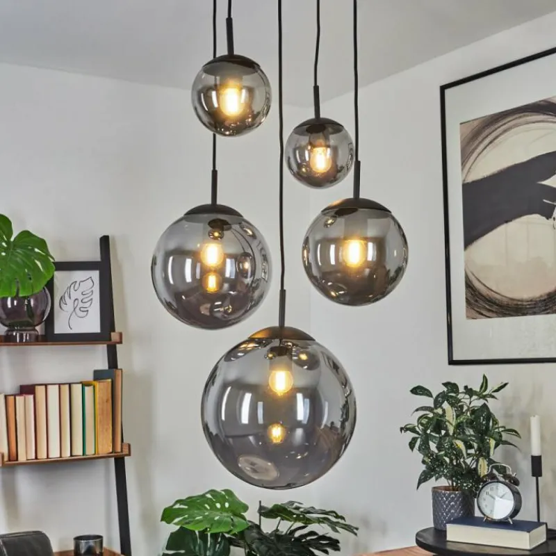 hofstein Suspension Voluntad Noir, 5 lumières