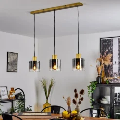 Lampes Dorées-hofstein Suspension Vuoltu Or, 3 lumières