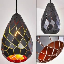 hofstein Suspension Wallis Anthracite, Rouille, 1 lumière