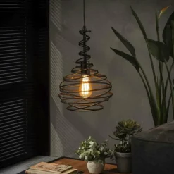 Lampes Industrielles-hofstein Suspension Walterswald Noir, 1 lumière